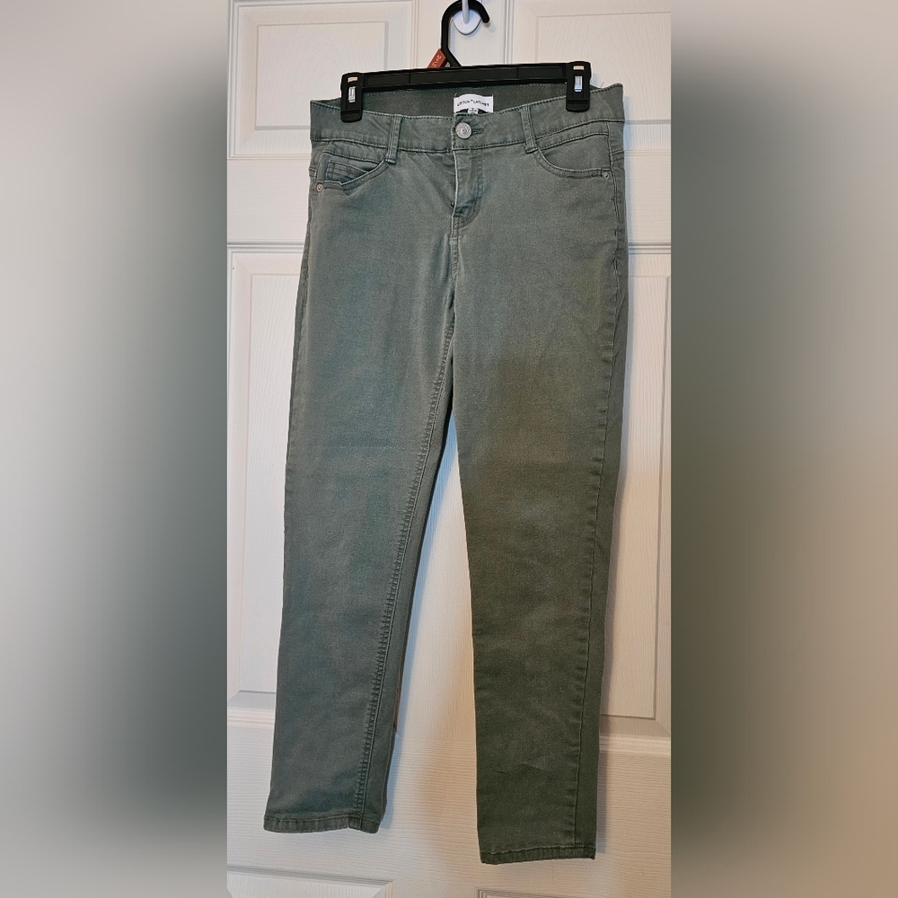 Gibson & Latimer Perfect Fit Twill Skinny Jeans Mid Rise Roll Cuff Stretch